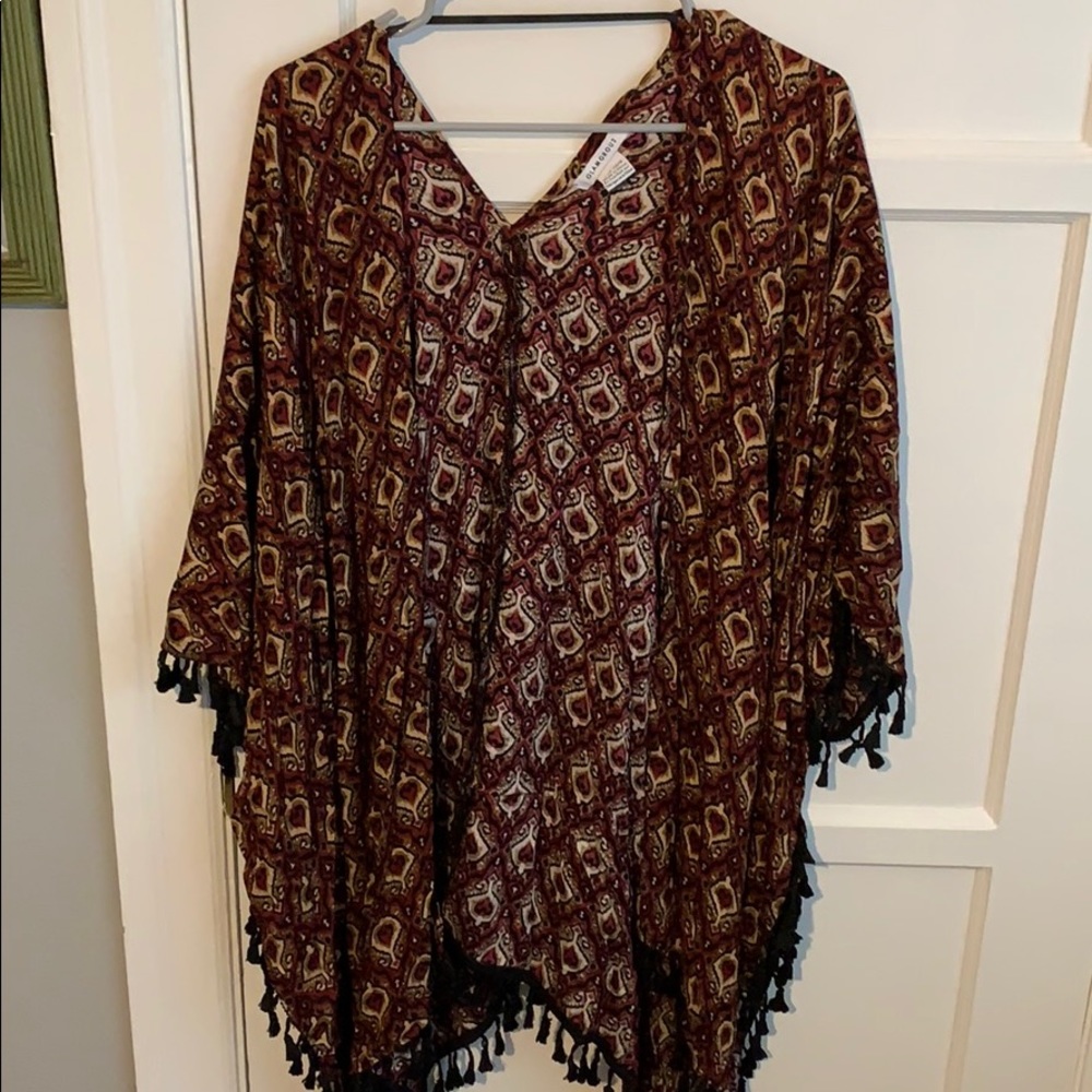Printed cardigan
